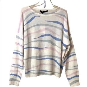 Skull Cashmere 360 Cashmere Mara Tiger Stripe Print Size Large